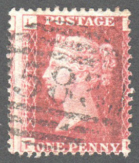 Great Britain Scott 33 Used Plate 74 - FL - Click Image to Close